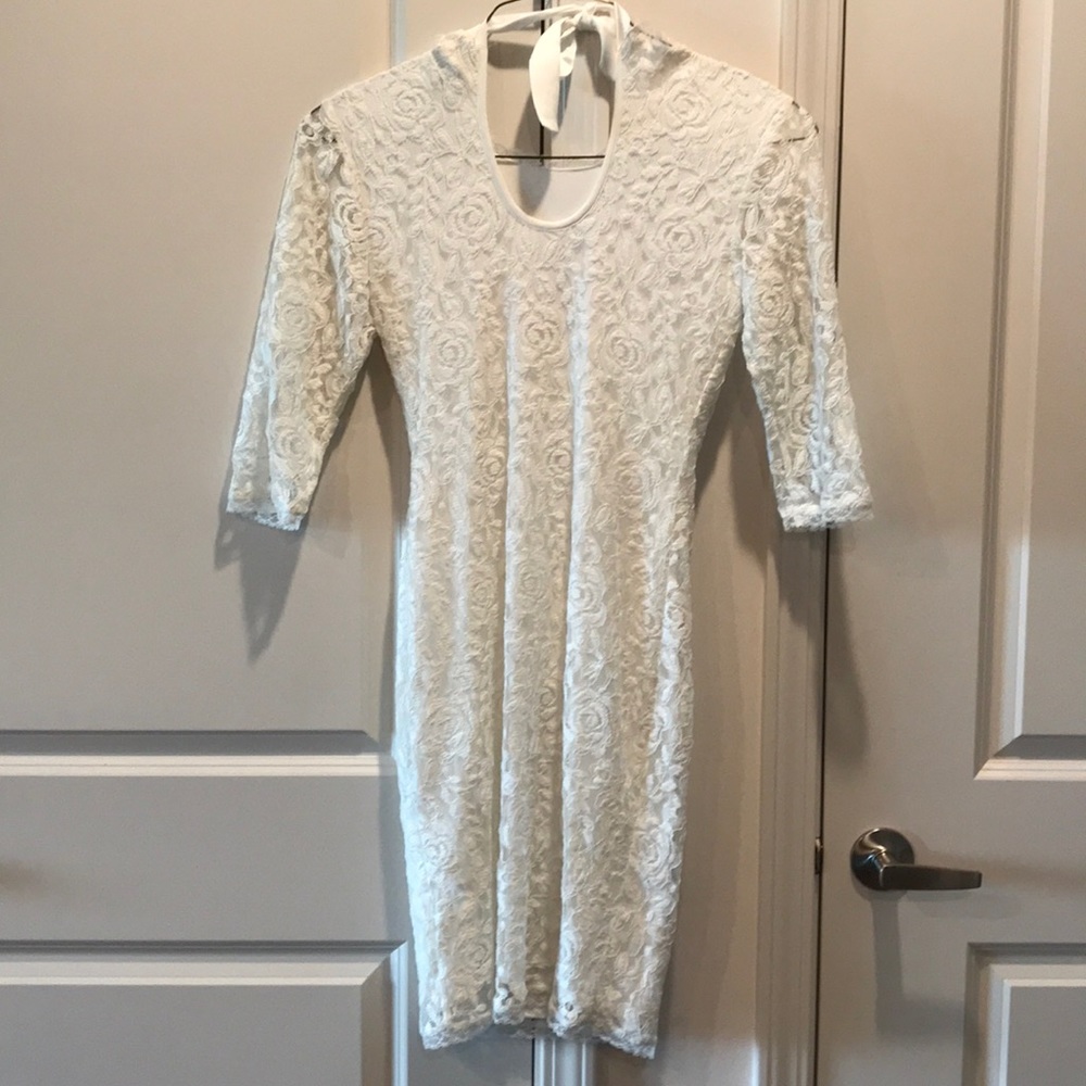 Women’s white lace mini dress - NEW WITH TAGS